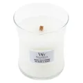 Produktbild: Kerze ovale Vase WoodWick, Weißer Tee und Jasmin, 85 g