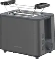 Produktbild: Toaster 2 Scheiben 950W Edelstahl mit Brötchenaufsatz und Krümelschublade