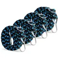 Produktbild: Verstellbar Spanngummi mit Haken,4er Expander mit Haken Gepäckspanner 2M Gumm...