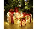 Produktbild: Salcar LED-Lichterkette 3er Set LED Geschenkbox Weihnachten Dekoration Lichter Weihnachtenbox, 48 LED Beleuchtete 8 Modes Weihnachts Beleuchtung Weihnachtsdeko