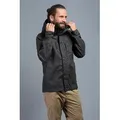 Produktbild: TATONKA® Funktionsjacke Übergangsjacke Jesper Hooded aus Baumwollmischgewebe dunkelgrau Herren grau XXL