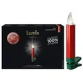 Produktbild: Krinner Lumix SuperLight Metallic 6er Erweiterungs-Set Kabellose Christbaumkerzen Rot