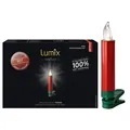 Produktbild: Kabellose Christbaumkerzen Lumix SuperLight Metallic 6er Erweiterungs-Set Rot