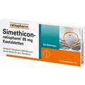 Produktbild: Simethicon ratiopharm 85 mg Kautabletten 20 St