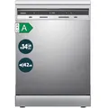 Produktbild: homeX DWFS601442A-S Geschirrspüler 60 cm Spülmaschine freistehend EEK A