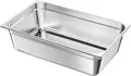 Produktbild: VEVOR Gastronormbehälter Hotelpfanne (volle Größe) 1 Packung 20,5 L Behälter, wiederverwendbare, rostfreie Catering-Aufbewahrung, Panierschale Speisebehälter für Party Restaurant Hotel Buffet