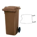 Produktbild: BRB Mülltonne MGB 120 Liter, mit Klemmring für Müllsäcke (braun)