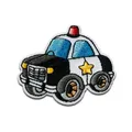 Produktbild: Polizeiauto Police Kinder - Aufnäher, Bügelbild, Aufbügler, Größe: 5 x 4,2 cm