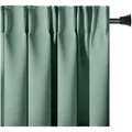 Produktbild: AmeliaHome Gardine Gardine Vorhang Einfarbig Verdunklungsvorhang Aufhängung Pleat (1 St), Kräuselband, verdunkelnd grün 140 cm x 245 cm