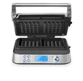 Produktbild: GASTROBACK 42424 Waffeleisen Advanced Control, 5 Verschiedene Programme, 7 Bräunungsstufen, Steuerung über LCD–Display, 1.600 Watt, Edelstahl, silber