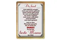Produktbild: Blechschild Spruch 30x40 cm Danke du bis die Beste Mama Deko Schild