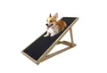 Produktbild: TRUTZHOLM Hunderampe Holz 104x35 cm 35 kg Tragkraft höhenverstellbar klappbar Filzbezug, Anti-Rutsch Lauffläche, platzsparend verstaubar, robust