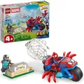 Produktbild: LEGO ǀ Marvel Spidey und seine Super-Freunde Spidey auf Motorrad vs. Rhino - Superhelden Spielzeug mit Motorrad und 2 Minifiguren - Geschenk für ... - Bronze