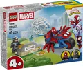 Produktbild: LEGO® Spidey und Seine Super-Freunde Spidey auf Motorrad Rhino 61 Teile 11206