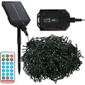 Produktbild: ECD Germany Solar Lichterkette Aussen 16m 800LED Warmweiß Timer 13Modi