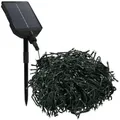 Produktbild: ECD Germany LED-Lichterkette Weihnachtsbeleuchtung Weihnachtslichterkette Christbaumbeleuchtung, Cluster Lichterkette 800 LEDs 16m für Innen & Außen Warmweiß grün 16 m