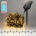 Produktbild: LED Solar Weihnachtsbeleuchtung Lichterkette 13 Modi Außen Weihnachtsdeko Timer