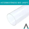 Produktbild: APANA Quartz Glasröhre Glas Tube Heizpilz Pelletfackel Länge 1120 mm Durchmesser 98 mm - hitzebeständig bis zu 1400 Grad