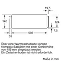 Produktbild: Bosch Wärmeschublade BIC510NS0 23L Edelstahl 59,4cm 40-80°C PushPull
