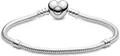 Produktbild: Pandora Charm-Armband Moments Schlangen Gliederarmband mit Herz Verschluss