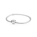 Produktbild: Pandora Armband 590719 19 cm Moments Herz und Schlangen-Gliederarmband 925/-