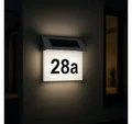 Produktbild: MeLiTec LED Außen-Wandleuchte Solar-Hausnummer mit Nummernset, Solar, LED fest integriert, Tageslichtweiß, Hausnummer mit Beleuchtung und Dämmerungssensor, SH01 SH06 SH07 SH08