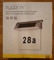 Produktbild: 1× SYGONIX LED Hausnummer Solarbeleuchtung Edelstahl  Dämmerungssensor ☆NEU☆