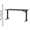 Produktbild: Germania Schreibtisch Profi 3.0, 8024-547, graphit, elektrisch höhenverstellbar, 160 x 71-119 x 80cm