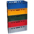 Produktbild: BURI 5x Lagerkiste Stapelkiste E2 60x40 lebensmittelecht Stapelbox Fleischkiste Bunt E2 Bunt 5 Stück