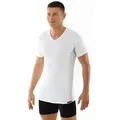 Produktbild: Albert Kreuz Unterhemd Bio V-Neck atmungsaktiv Kurzarm (kein Set, kein Set) weiß XL