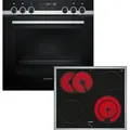 Produktbild: Siemens Einbau-Herd-Set PQ521KB11: EA64RGNA1E + HE578BBS3 - Silber/Schwarz