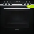 Produktbild: Siemens Einbauherd Set Pyrolyse  Edelstahl 60cm Kochfeld 71l Schwarz