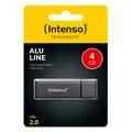 Produktbild: Intenso Alu Line 4 GB anthrazit USB 2.0 Stick Speicher 4GB AluLine 3521451 OVP