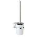 Produktbild: WENKO WC-Garnitur Quadro weiß, silber Metall, 1 St.