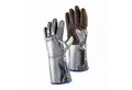 Produktbild: JUTEC Hitzeschutzhandschuhe JUTEC Hitzeschutzhandschuhe 5-Finger Universal-Gr. braun / silber...