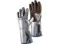 Produktbild: JUTEC H05LA238-W2 Hitzeschutzhandschuhe  5-Fingerhandschuh 10 braun/silber Spalt