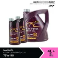 Produktbild: Mannol Extra Gear Oil Getriebeöl 75W-90 GL-4/GL-5 LS 4+2 Liter = 6 Liter