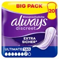 Produktbild: Always Discreet Inkontinenzeinlagen für Frauen Ultimate Tag 20 Stück Extra Sicher und Diskret