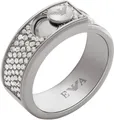 Produktbild: Emporio Armani Fingerring Schmuck Geschenk Edelstahl Ring COUPLES, mit Glasstein