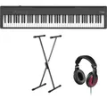 Produktbild: Roland FP-30X Black Digital Piano + Stand + Headphones (Hama)