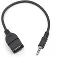 Produktbild: Aukson K04 USB OTG Adapterkabel – 3,5mm Klinkenstecker AUX auf USB A Buchse, Auto Audio Adapter für Car Stereos, GPS, CD/DVD-Audio und mehr