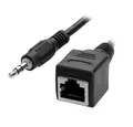 Produktbild: Bolwins F59 Audio Verlängerungskabel 3,5mm Stecker auf RJ45-Buchse, Audio-CAT5 Audio-Kabel