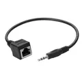 Produktbild: F59 Stereo Audio Verlängerungskabel 3,5mm Stecker auf RJ45-Buchse, Audio-CAT5/CA