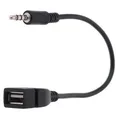 Produktbild: K04 3.5mm AUX Audio Stecker auf USB A Buchse Adapter Kabel für Autoradio Audio