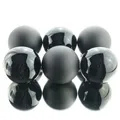 Produktbild: Christbaumkugeln Black schwarz Ø 8 cm aus Glas - 6er Set