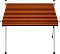 Produktbild: vidaXL Einziehbare Markise Handbetrieben 200 cm Orange und Braun