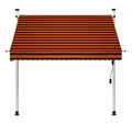 Produktbild: vidaXL Markise Einziehbare Markise Handbetrieben 200 cm Orange und Braun