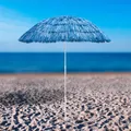 Produktbild: Dema Hawaii Strohschirm blau 160 cm UV30 Strandschirm Sonnenschirm Gartenschirm 41270