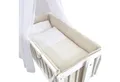 Produktbild: Baby-Delux Babybettwäsche Baby Wiegenset Waffelpique Musselin, Textilien, 6 teilig, Wiegenset 6-tlg. für Babywiege 90x40 (ohne Wiege) verschiedene Designs