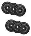 Produktbild: Bad Company I Hantelscheiben aus Gusseisen I Hantel Gewichte I 30 Kg (6 x 5,0 Kg), 30/31 mm